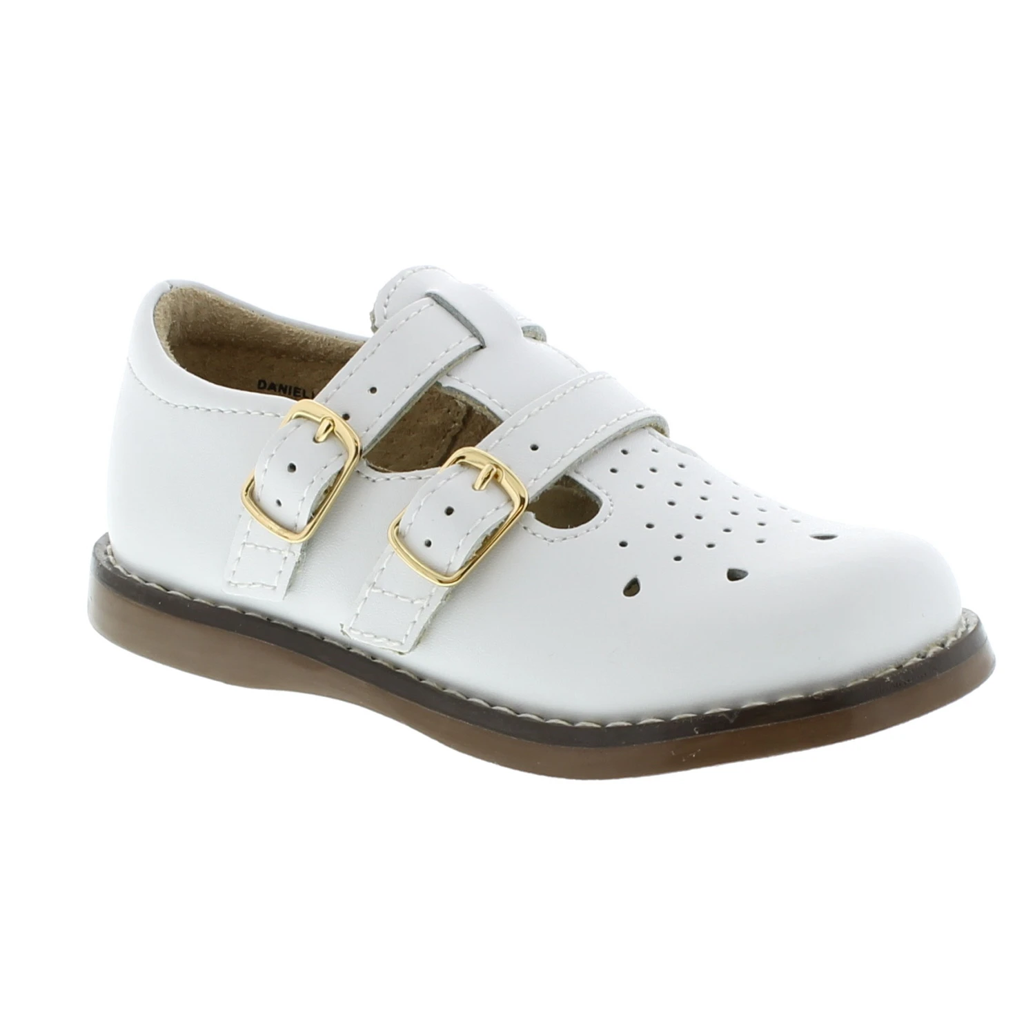 Footmates Kid’s Danielle White Leather 3 Footmates Kid’s Danielle White Leather