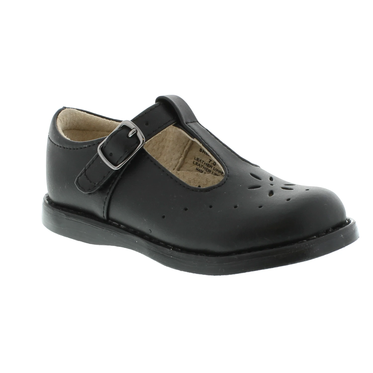 Footmates Kid’s Sherry Black Leather 3 Footmates Kid’s Sherry Black Leather