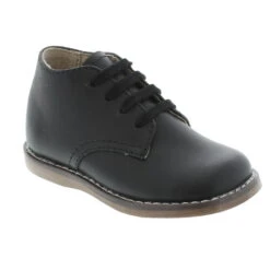 Footmates Kid’s Todd Black Leather