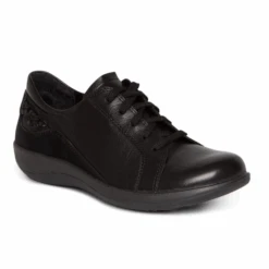 Aetrex Women’s Dana Lace Up Oxford Black