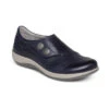 Aetrex Women’s Karina Monk Strap Navy -Lauries Shoes Store Aetrex Womens Karina Monk Strap Navy