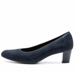 Ara Women’s Kelly Pump 45mm Midnight Blue Puntikid Suede