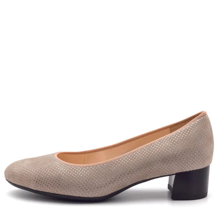 Ara Women’s Vivian Block Heel Pump Sand Puntikid Pin Dot Suede 3 Ara Women’s Vivian Block Heel Pump Sand Puntikid Pin Dot Suede