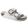 Birkenstock Arizona Big Buckle Natural Leather White -Lauries Shoes Store Birkenstock Arizona Big Buckle Natural Leather White