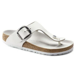 Birkenstock Gizeh Big Buckle Natural Leather White