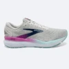 Brooks Women’s Ghost 16 White/Grey/Estate Blue -Lauries Shoes Store Brooks Womens Ghost 16 WhiteGreyEstate Blue