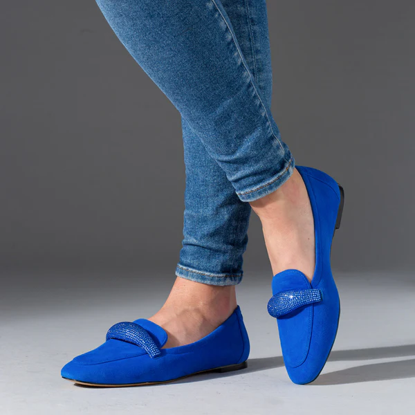 Cynthia Richard Women’s Isabella Loafers Brilliant Blue Suede 3 Cynthia Richard Women’s Isabella Loafers Brilliant Blue Suede