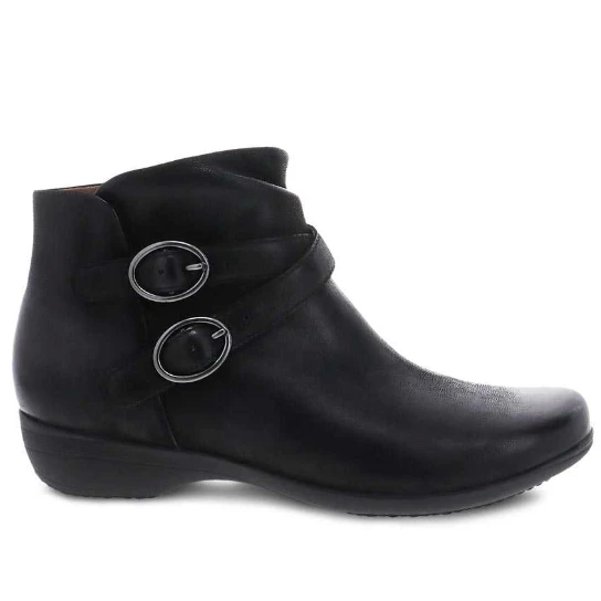 Dansko Women’s Faithe Bootie Black Burnished Nubuck 3 Dansko Women’s Faithe Bootie Black Burnished Nubuck