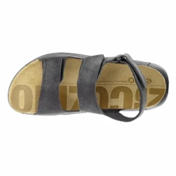 ECCO Men’s 2nd Cozmo Sandal Titanium -Lauries Shoes Store ECCO Mens 2nd Cozmo Sandal Titanium 3