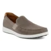 ECCO Men’s S-Lite Moc Slip-On Warm Grey/Cognac -Lauries Shoes Store ECCO Mens S Lite Moc Slip On Warm GreyCognac