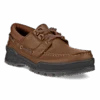 ECCO Men’s Track 25 Moc-Toe Boat Shoe Bison/Cognac