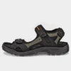 ECCO Men’s Yucatan Sandal Black/Mole -Lauries Shoes Store ECCO Mens Yucatan Sandal BlackMole