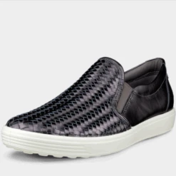 ECCO Women’s Soft 7 Slip-On Shoes Silver Heavy