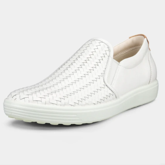 ECCO Women’s Soft 7 Slip-On Shoes White 3 ECCO Women’s Soft 7 Slip-On Shoes White