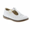 Footmates Kid’s Sherry White Leather -Lauries Shoes Store Footmates Kids Sherry White Leather