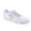Footmates Kid’s Stella White/Gold -Lauries Shoes Store Footmates Kids Stella WhiteGold
