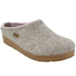 Haflinger Kris Clog Silver Grey