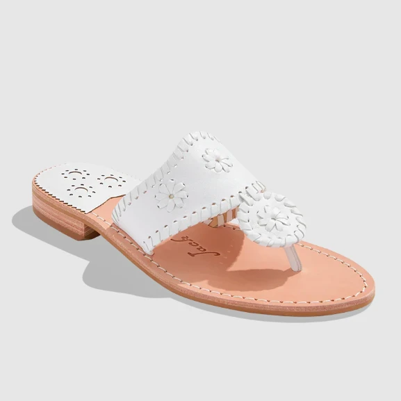Jack Rogers Women’s Jacks Flat Sandal White 3 Jack Rogers Women’s Jacks Flat Sandal White