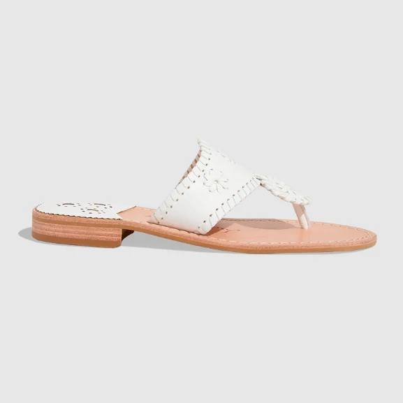 Jack Rogers Women’s Jacks Flat Sandal White 4 Jack Rogers Women’s Jacks Flat Sandal White - Image 2