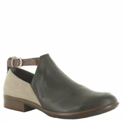 Naot Women’s Kamsin Jet Black Leather/Stone Nubuck/Luggage Leather