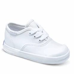 Keds Kid’s Champion Toe Cap Lace White Leather
