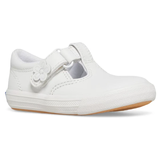 Keds Kid’s Daphne White Leather 3 Keds Kid’s Daphne White Leather