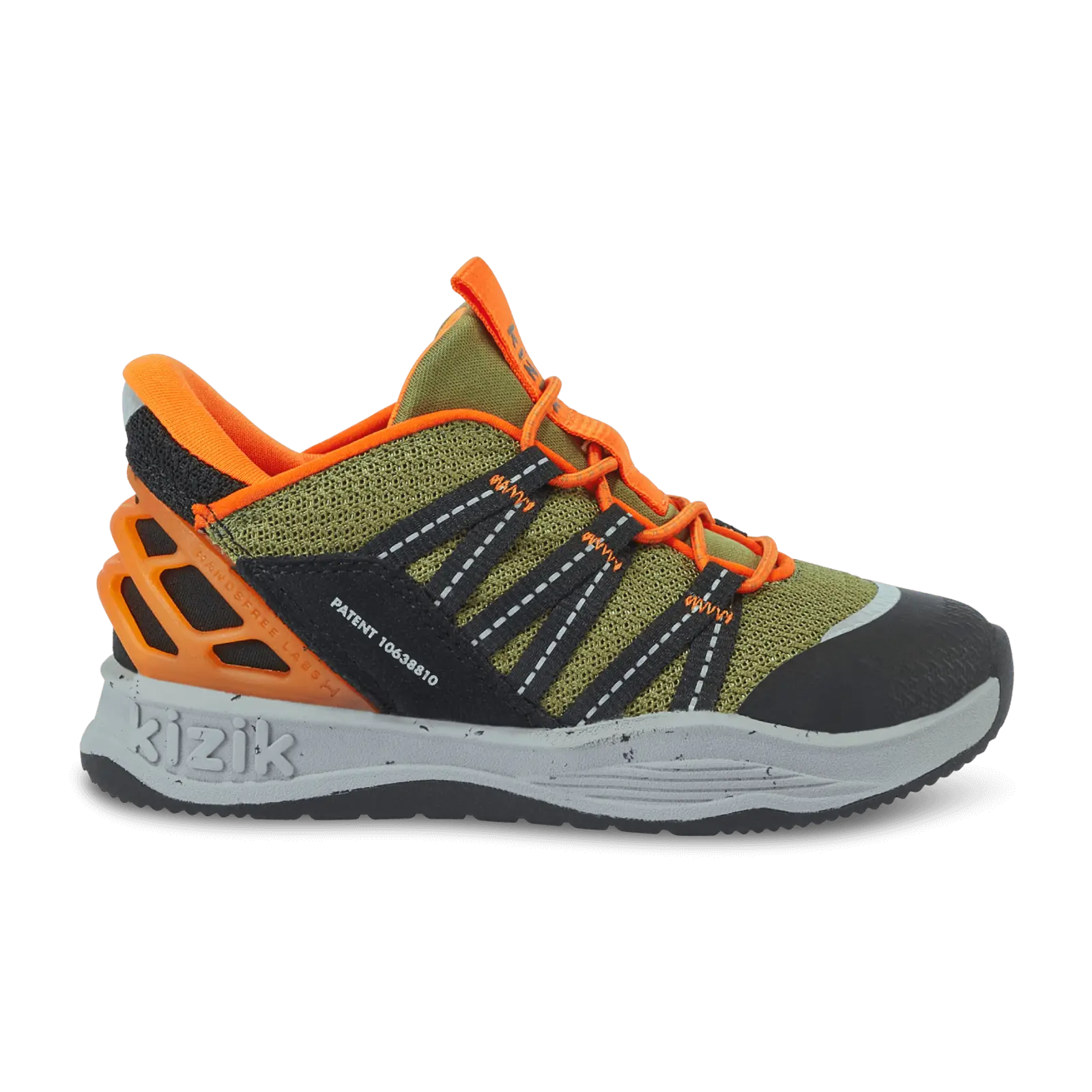 Kizik Little Kid’s Truckee Olive Green/Orange 3 Kizik Little Kid’s Truckee Olive Green/Orange