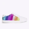 Kurt Geiger Kid’s Mini Lane Stripe Sneaker White/Multi -Lauries Shoes Store Kurt Geiger Kids Mini Lane Stripe Sneaker WhiteMulti