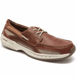 Dunham Men’s Captain Boat Shoe Brown Leather