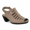 Munro Women’s Abby Sandal Taupe Nubuck -Lauries Shoes Store Munro Womens Abby Sandal Taupe Nubuck