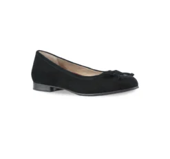 Munro Women’s Joslynn Flat Black Kid Suede