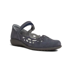 Naot Women’s Agathis Mary Jane Navy Velvet Nubuck