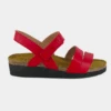 Naot Women’s Kayla Sandal Kiss Red Leather