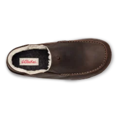 Olukai Men’s Moloā Slipper Dark Wood Leather 7 Olukai Men’s Moloā Slipper Dark Wood Leather -Lauries Shoes Store Olukai Mens Moloa Slipper Dark Wood Leather 3
