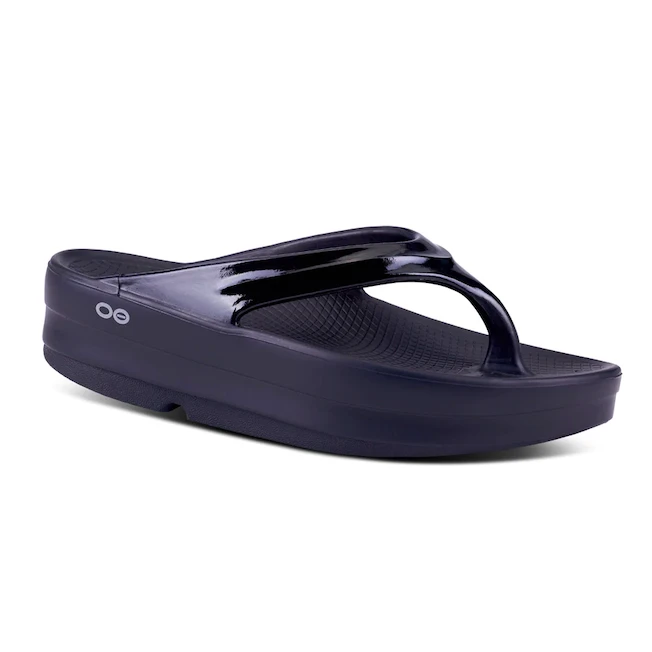 Oofos Women’s OOmega OOlala Sandal Black 3 Oofos Women’s OOmega OOlala Sandal Black