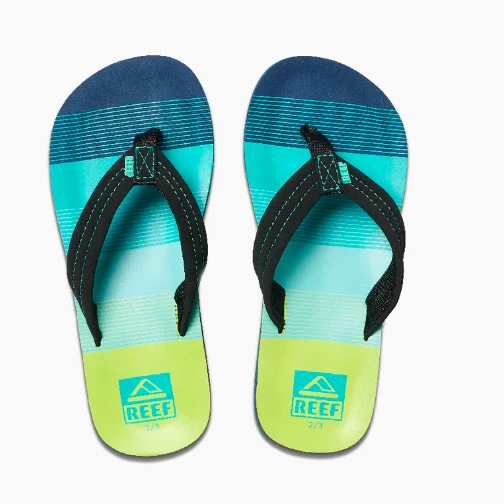 Reef Kid’s Ahi Sandal Aqua/Green 3 Reef Kid’s Ahi Sandal Aqua/Green