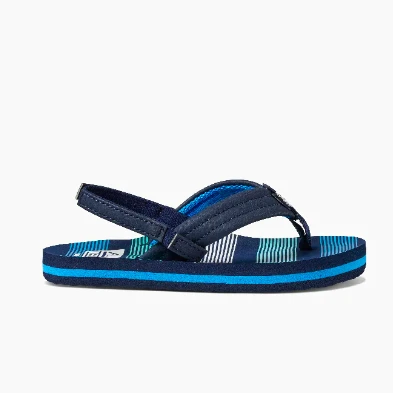 Reef Kid’s Little Ahi Sandal Deep Sea Stripes 4 Reef Kid’s Little Ahi Sandal Deep Sea Stripes - Image 2