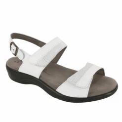 SAS Women’s Nudu Heel Strap Sandal White
