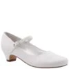 Nina Kid’s Seeley White Leather -Lauries Shoes Store SEELEY WHITE SM ANGLE 1