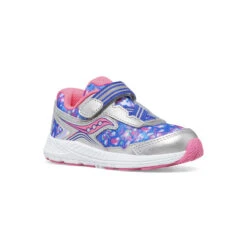 Saucony Kid’s Ride 10 Jr Sneaker Silver/Pink