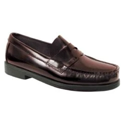 School Issue Kid’s Simon Penny Loafer Burgundy