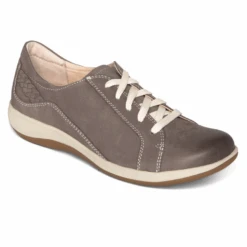 Aetrex Women’s Dana Lace Up Oxford Warm Grey