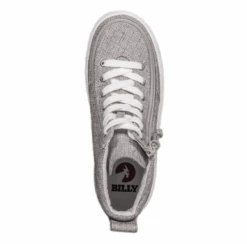 Billy Kid’s Classic Lace Heights Grey Jersey Canvas -Lauries Shoes Store Screen Shot 2020 03 15 at 5.40.08 PM