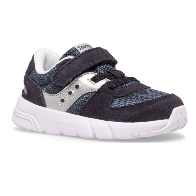 Saucony Kid’s Jazz Lite 2.0 Sneaker Navy/Silver 3 Saucony Kid’s Jazz Lite 2.0 Sneaker Navy/Silver