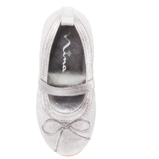 Nina Toddler’s Esther Ballet Flat Silver 4 Nina Toddler’s Esther Ballet Flat Silver - Image 2