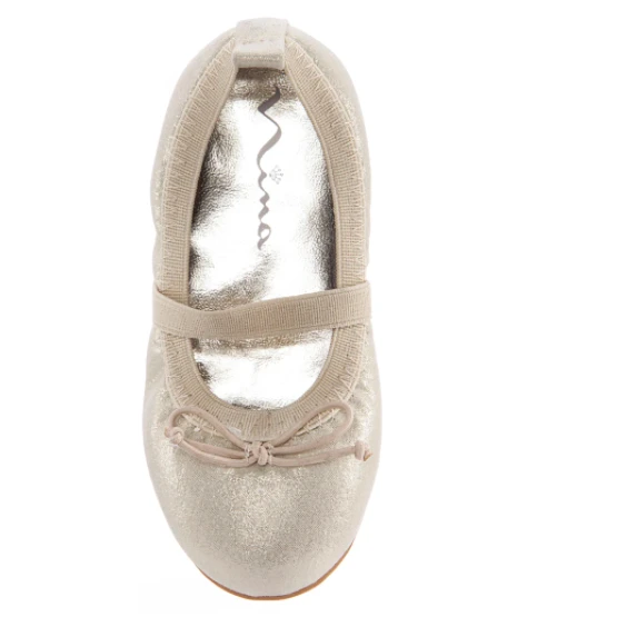 Nina Toddler’s Esther Ballet Flat Platino 4 Nina Toddler’s Esther Ballet Flat Platino - Image 2