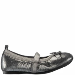Nina Toddler’s Esther Ballet Flat Pewter Shimmer