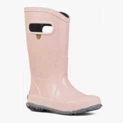 Bogs Kid’s Rainboot Glitter Rose Gold