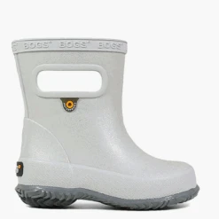 Bogs Kid’s Skipper Glitter Rain Boot Silver