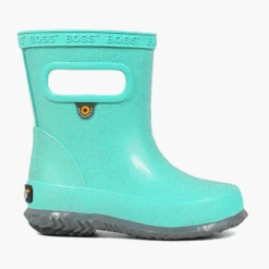 Bogs Kid’s Skipper Glitter Rain Boot Turquoise